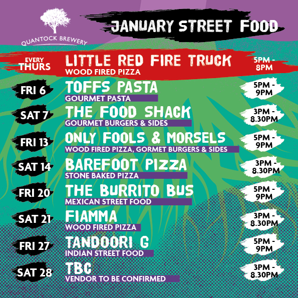 January Street Food - Quantock Brewery