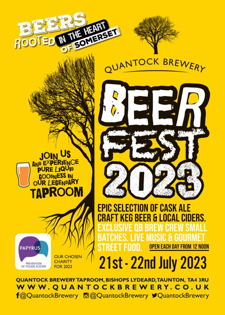 QUANTOCK BREWERY BEER FESTIVAL 2023 - T&Cs - Quantock Brewery